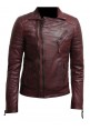 Burgundy Leather Jacket
